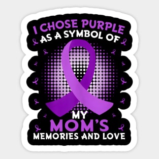 Family Support Mom with Dementia Alzheimer's Awareness Sticker